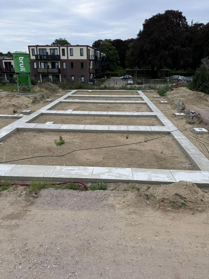 Strokenfundering / fundering op staal Nijmegen Strokenfundering / fundering op staal Nijmegen